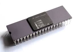 An Intel 8086 microprocessor