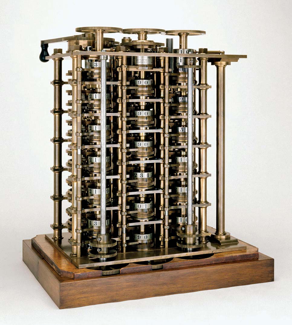 A portion of the original machine.