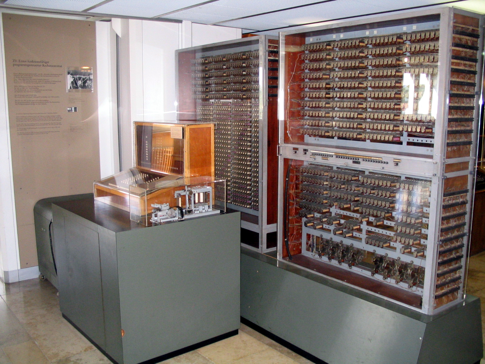 Photo of the Zuse Z3 computer.